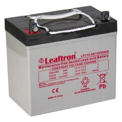Leaftron  LTC12-55 VLRA AGM zselés, szünetmentes akkumulátor 12V 55Ah